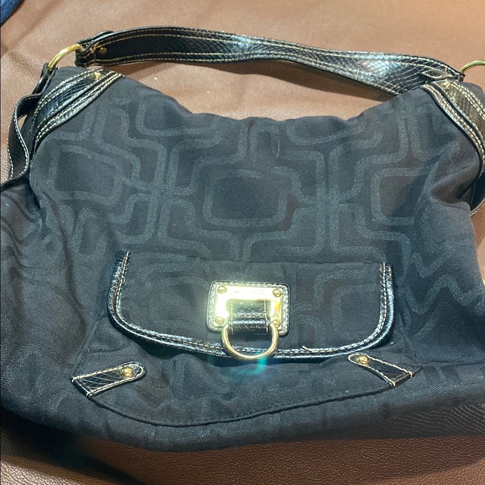 Elegant Black Designer Shoulder Bag- Treviso Hobo purse